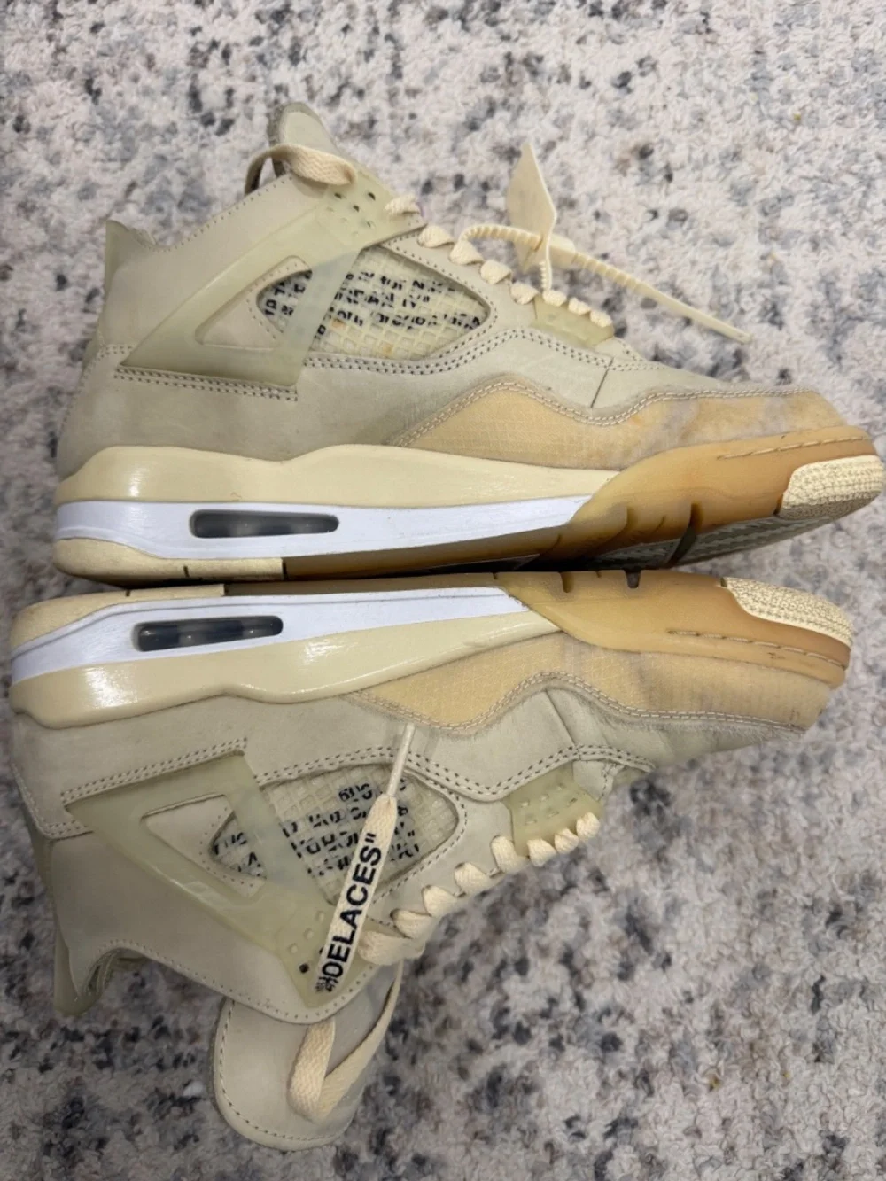 Jordan 4 OFF WHITE sails